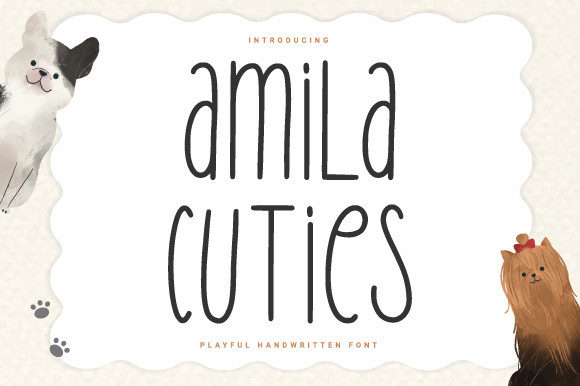 Amila Cuties: A Display Font for Creative Projects