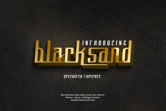 Black Sand: A Bold Display Font for High-Energy Branding