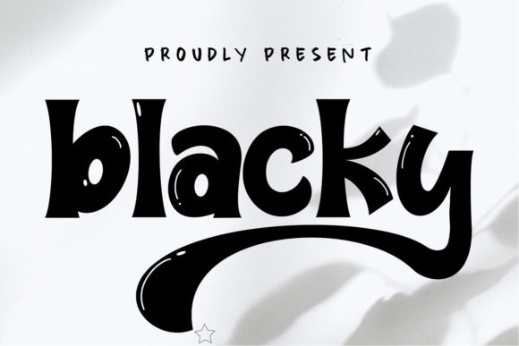 Blacky Font: A Stylish Display Font for Creative Projects