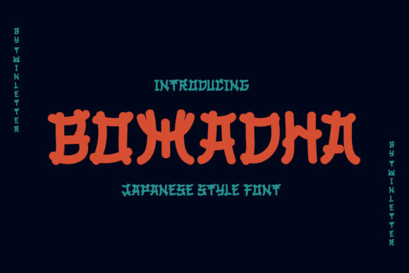 Bomadha: A Japanese-Inspired Display Font for Polished Branding