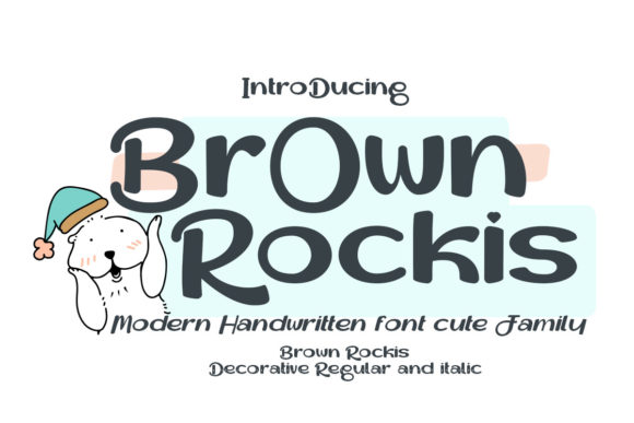 Brown Rockis: A Display Font for Natural Branding and Web Design
