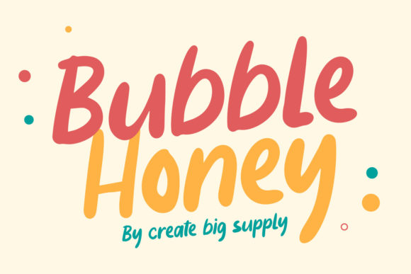 Bubble Honey: A Playful Display Font for Creative Projects