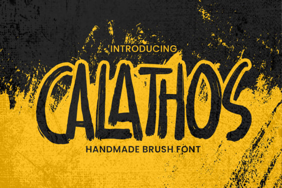 Calathos: A Handwritten Display Font for Editorial Elegance