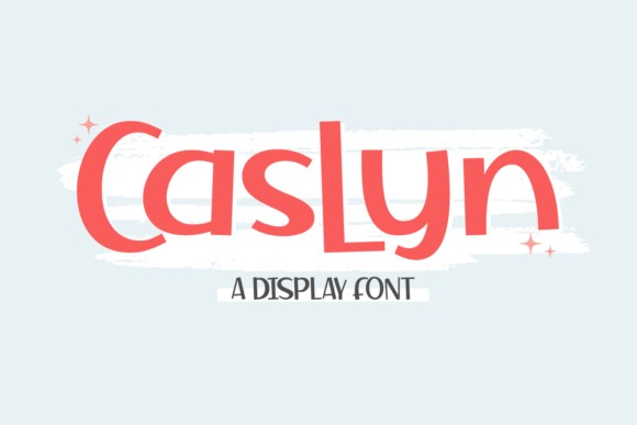 Caslyn: A Playful Display Font for Creative Makers