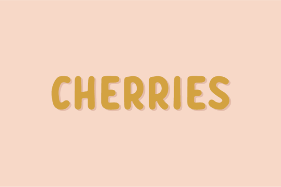 Cherries Font: A Natural Display Typeface for Creative Projects