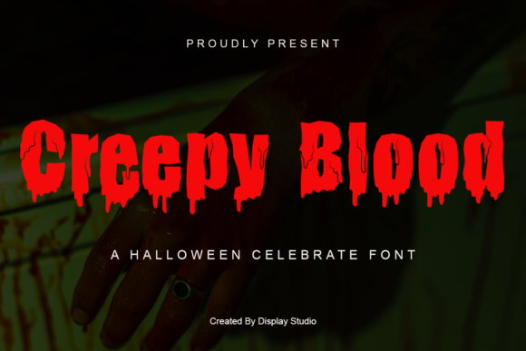 Creepy Blood Font for Bold and Scary Design Projects