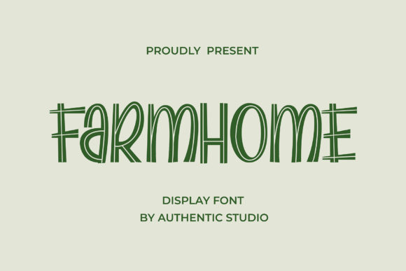 Farmhome Font for Festive and Friendly Editorial Design