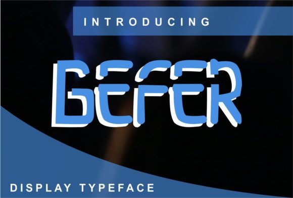 Gefer Display Font for Modern Web Design