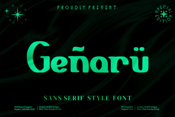 Genaru: A Vintage Bold Font for Memorable Branding
