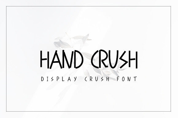Hand Crush: A Quirky Display Font for Digital Creativity