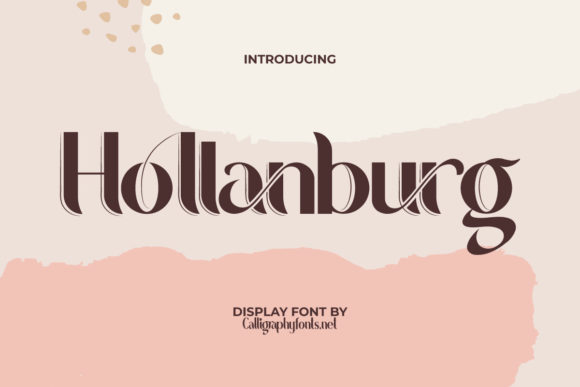 Hollanburg Display Font for Modern Web Design