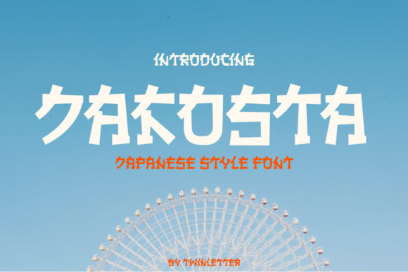 Jakosta Japanese-Themed Display Font for Bold Branding