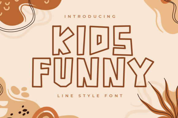 Kids Funny Font for Handmade and Commercial Design Projects