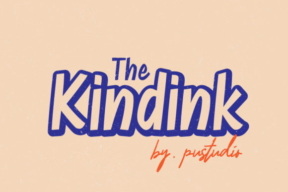 Kindink: A Retro-Styled Display Font for Handmade Creations
