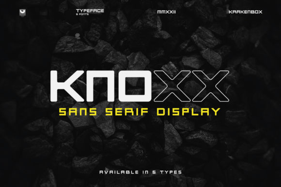 Knoxx: A Bold Display Font for Modern Branding