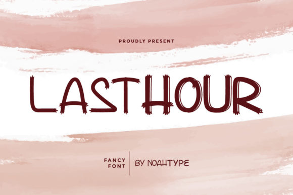 Lasthour Display Font for Bold Brand Campaigns
