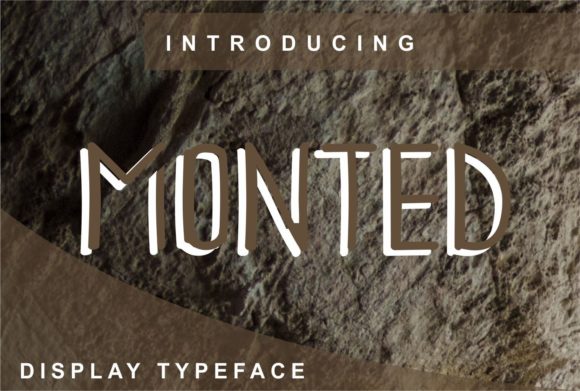 Monted Display Font for Bold Digital Design