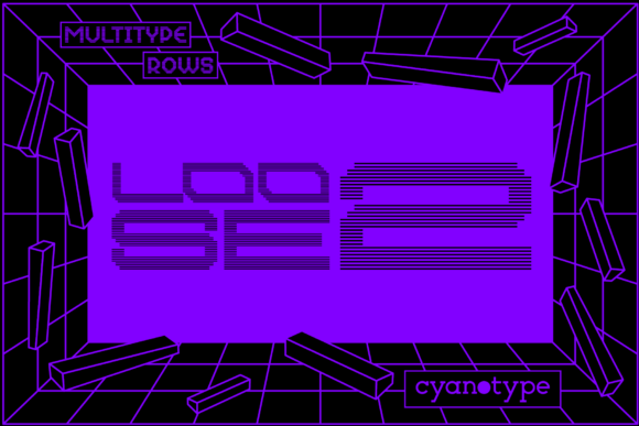 MultiType Rows Loose 2 for Trendy Branding and Display Typography