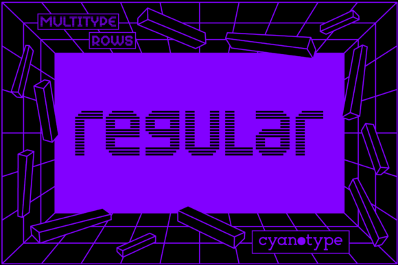 MultiType Rows Regular for Trendy Web Typography
