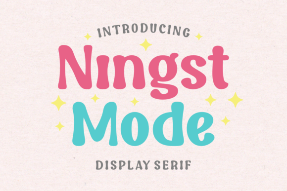 Ningst Mode Display Font for Web Design