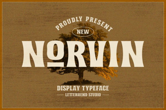 Norvin: A Vintage Display Font for Bold Branding