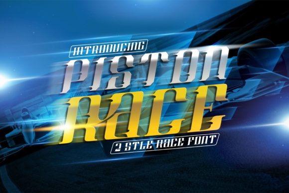 Piston Race Font for Bold Branding and Speedy Design