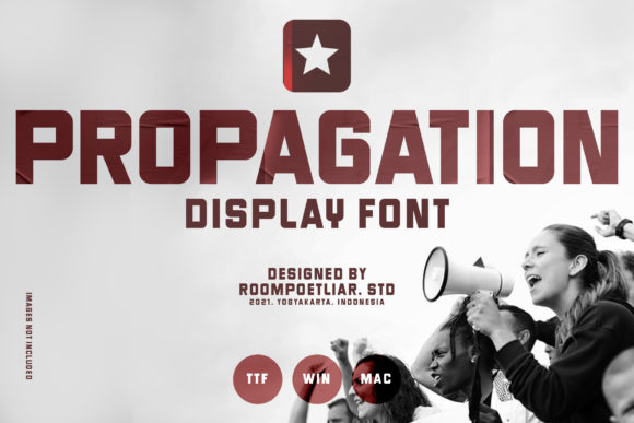 Propagation: A Bold Display Font for Editorial Design