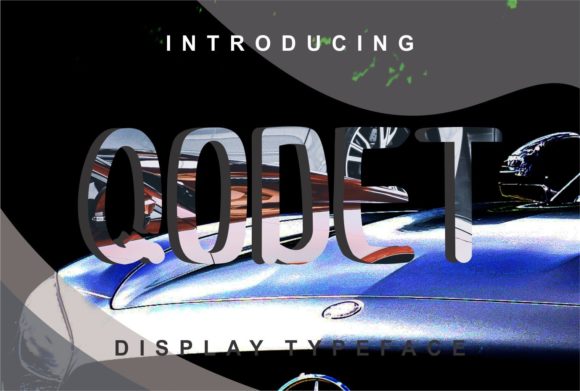 Qodet – A Clean Display Font for Handmade Creations