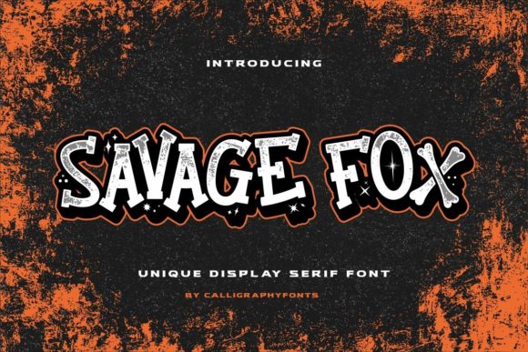 Savage Fox Font for Bold Branding and Professional Design
