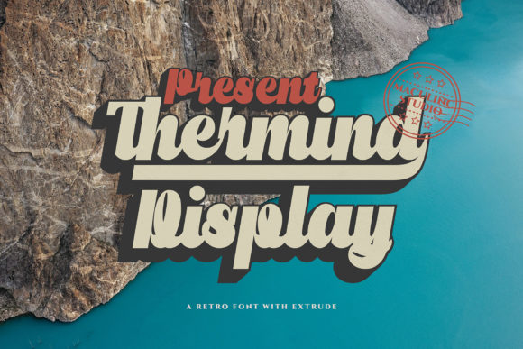 Thermind Display: A Bold Font with Retro Charm for Creative Projects