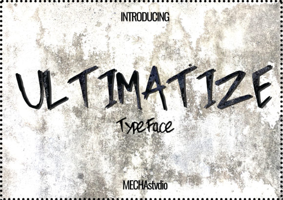Ultimatize: A Bold Display Font for Branding and Design