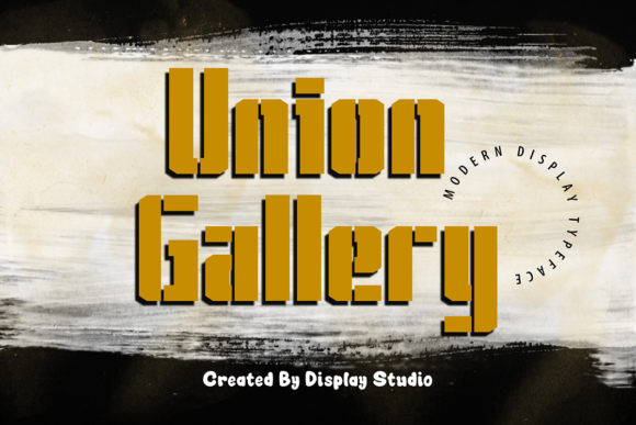 Union Gallery Font for Handmade Creations and Commercial Designs