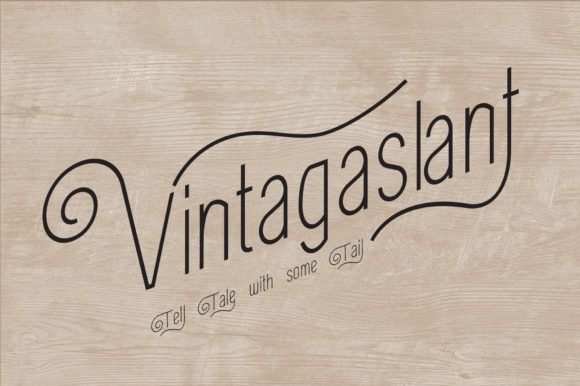 VintagaSlant: A Retro-Styled Display Font for Web Design